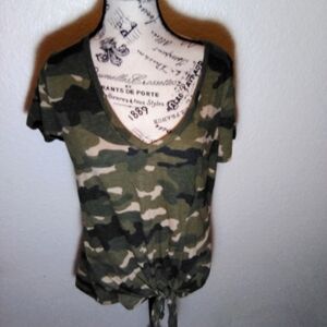 Express Camo Tie Tunic